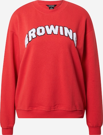 Monki Sweatshirt in Red: front