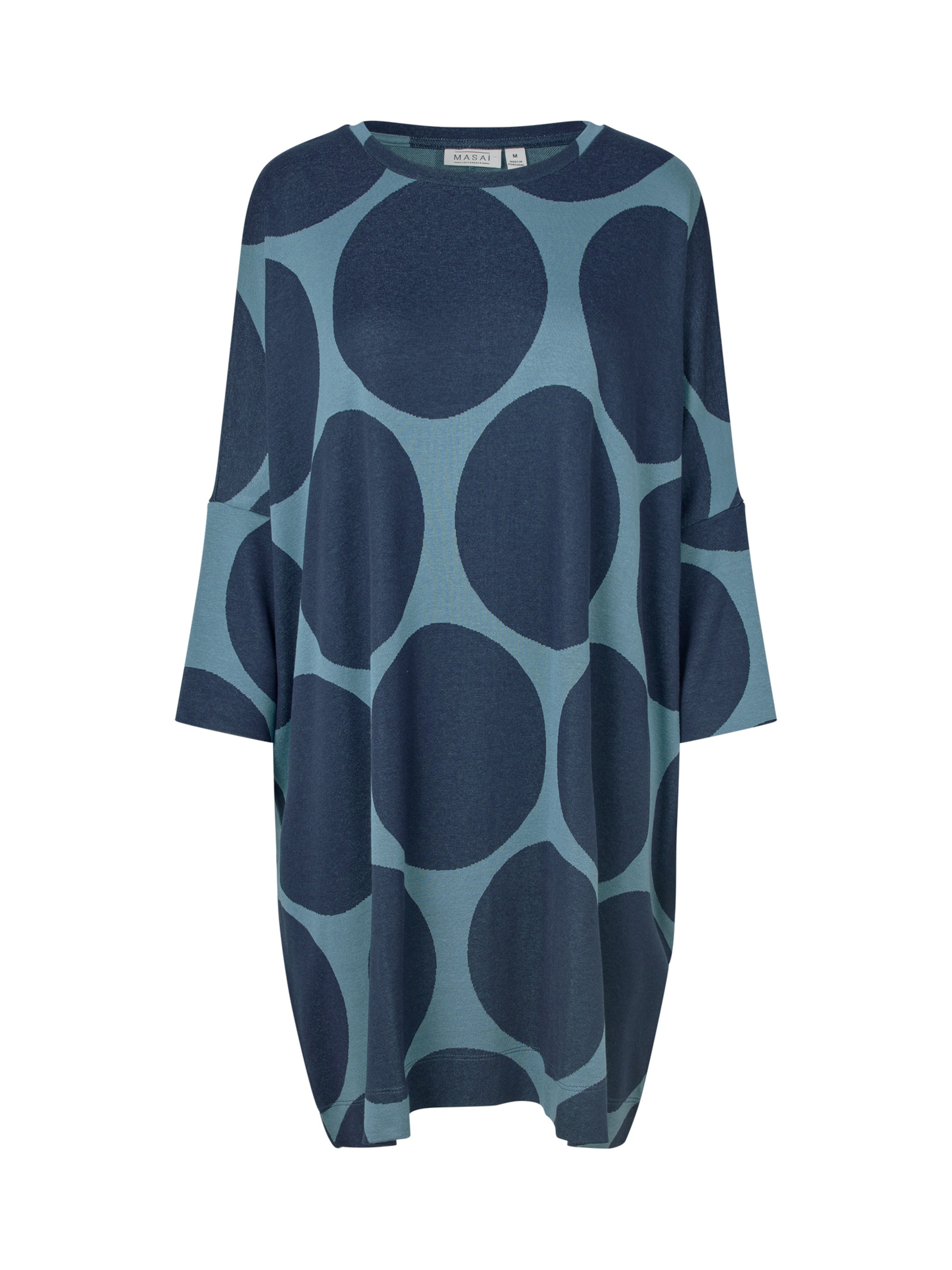 Masai Kjole i overstørrelse 'MaGabini' i blå: forside
