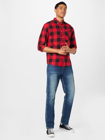 Redefined Rebel Regular fit Button Up Shirt 'Owen' in Red