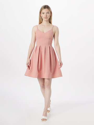 Skirt & Stiletto Cocktail Dress in Pink: front