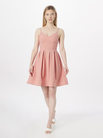 Skirt & Stiletto Cocktail Dress in Pink: front