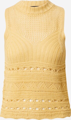 Gina Tricot Knitted top 'Hilma' in Yellow: front