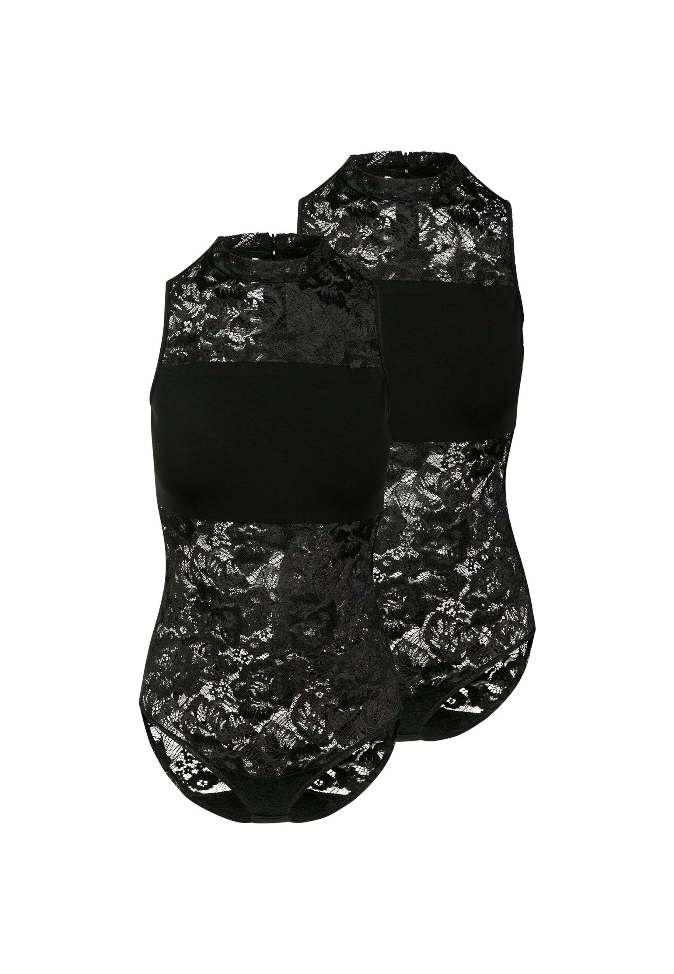 Urban Classics Koszula body w kolorze czarny: przód