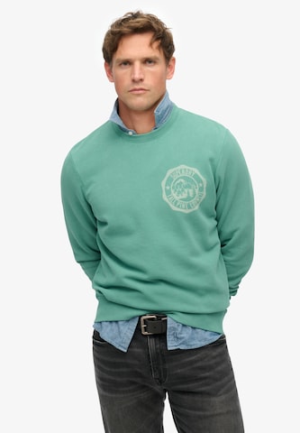 Superdry Sweatshirt in Green: front