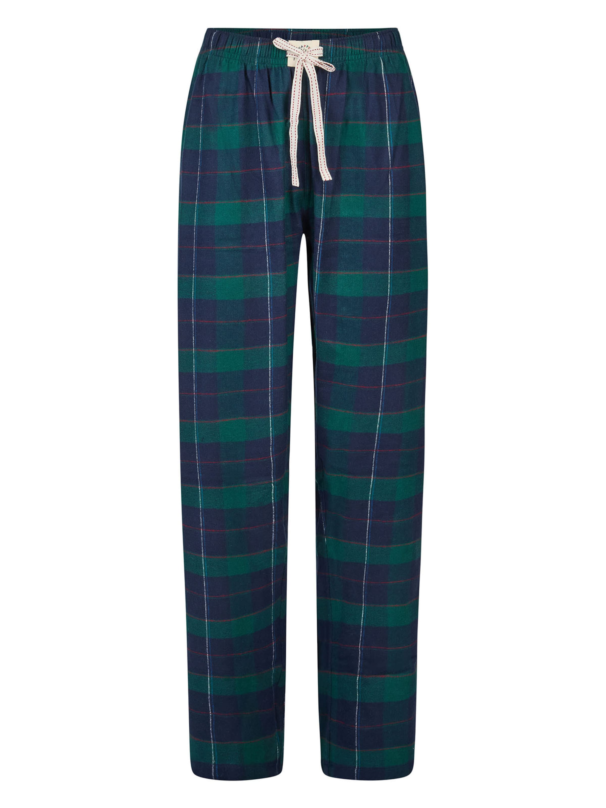 Happy Shorts Pyjamabroek ' Christmas ' in Blauw: voorkant