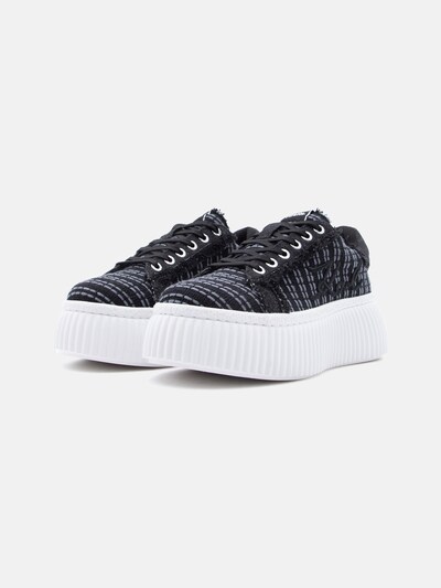 Karl Lagerfeld Sneakers laag in 36 in de kleur Grijs / Zwart / Wit, Productweergave