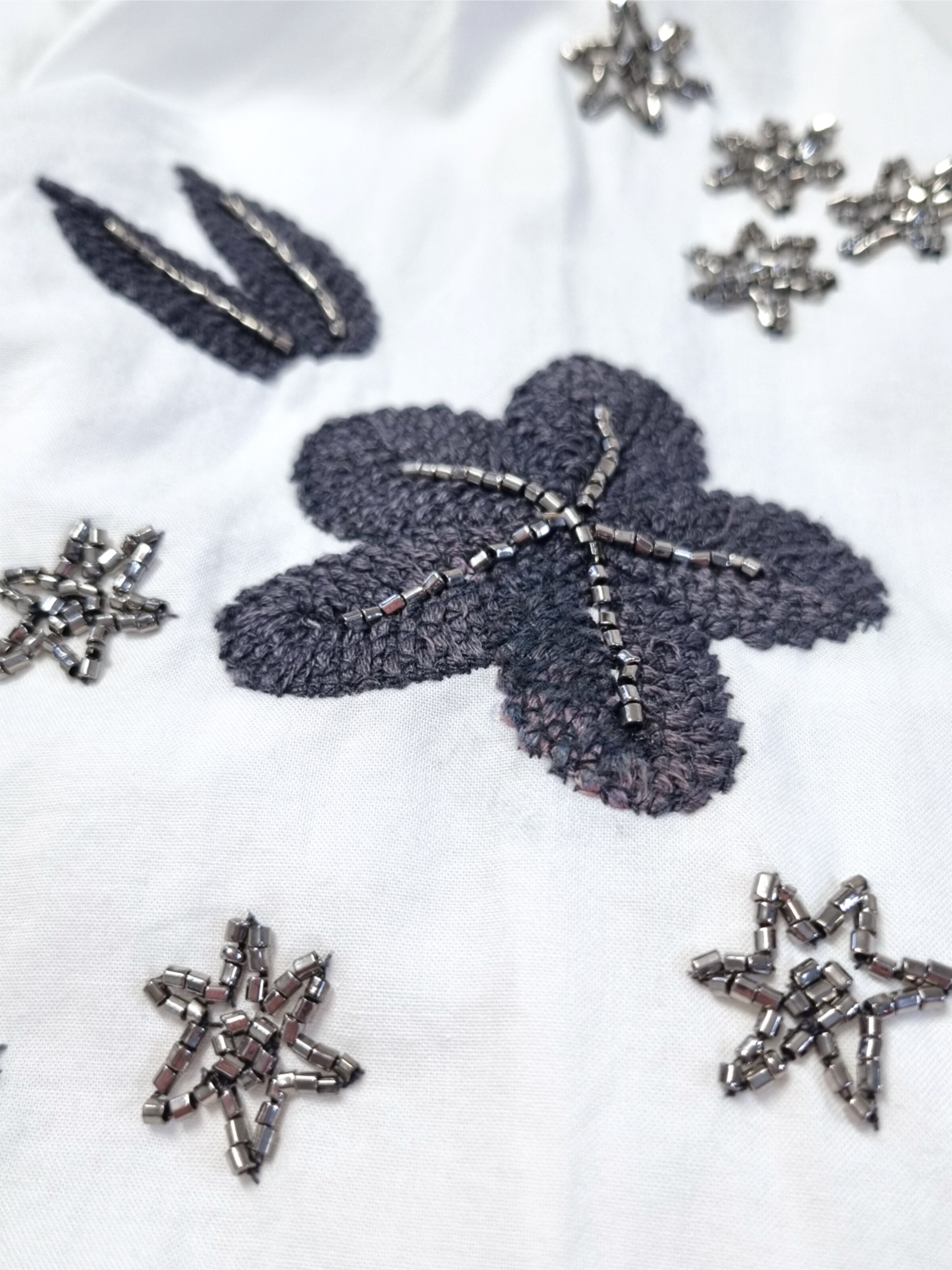 LIKS. Munich Blouse 'Flowers' in White