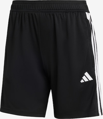 melns ADIDAS PERFORMANCE Standarta Sporta bikses 'Tiro 25 Essentials': no priekšpuses