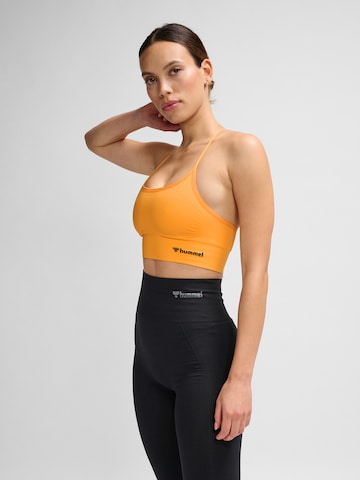 Hummel Bralette Sports Bra in Orange: front