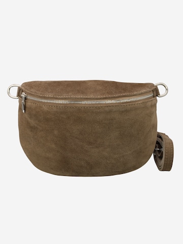 Brise Shoulder Bag 'Afia Suede' in Grey: front