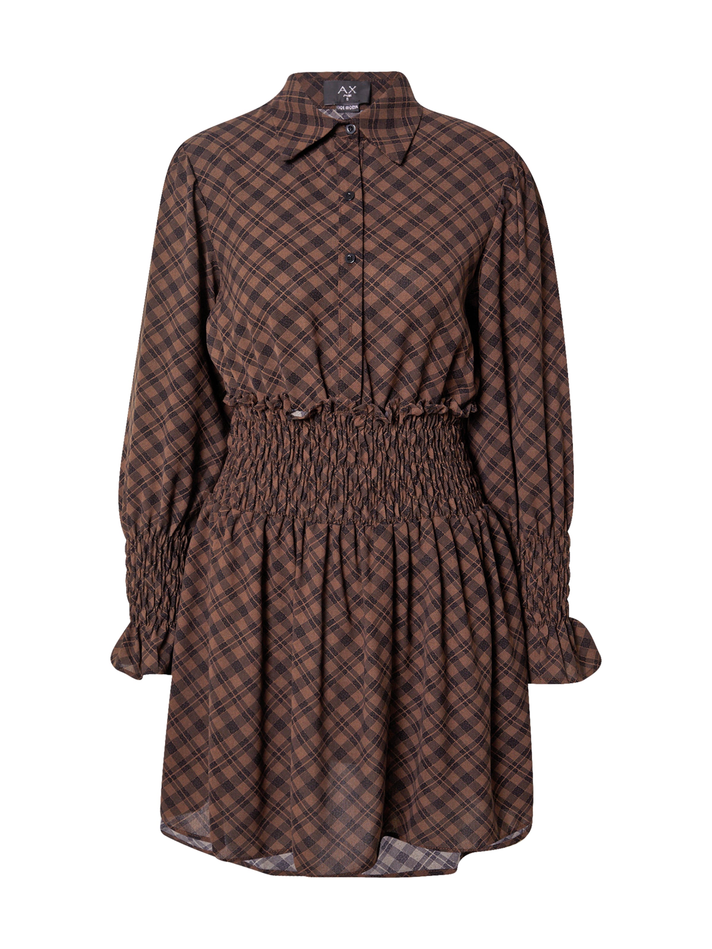 Rochie tip bluză de la AX Paris pe maro: față