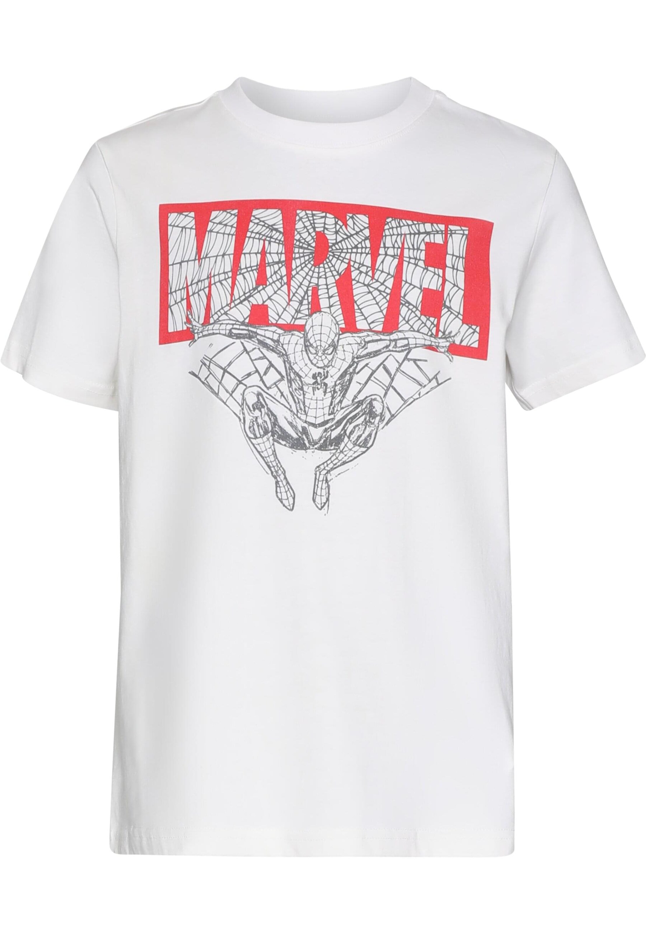 Mister Tee Set 'Spiderman Marvel' in Zwart