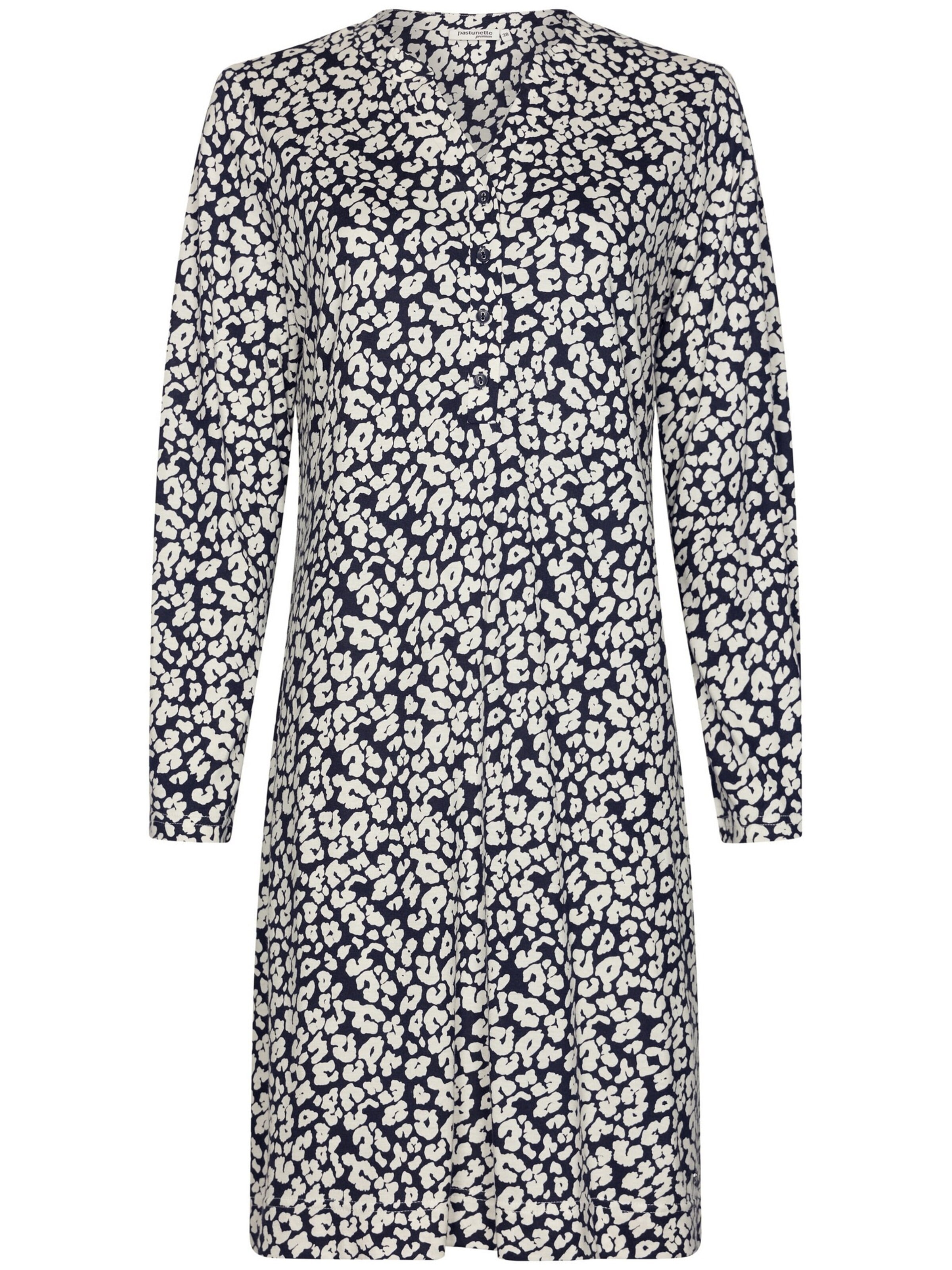 Chemise de nuit Pastunette en bleu : devant