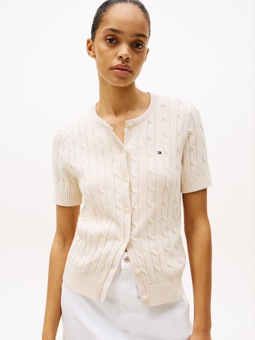 TOMMY HILFIGER Knit cardigan in Beige: front