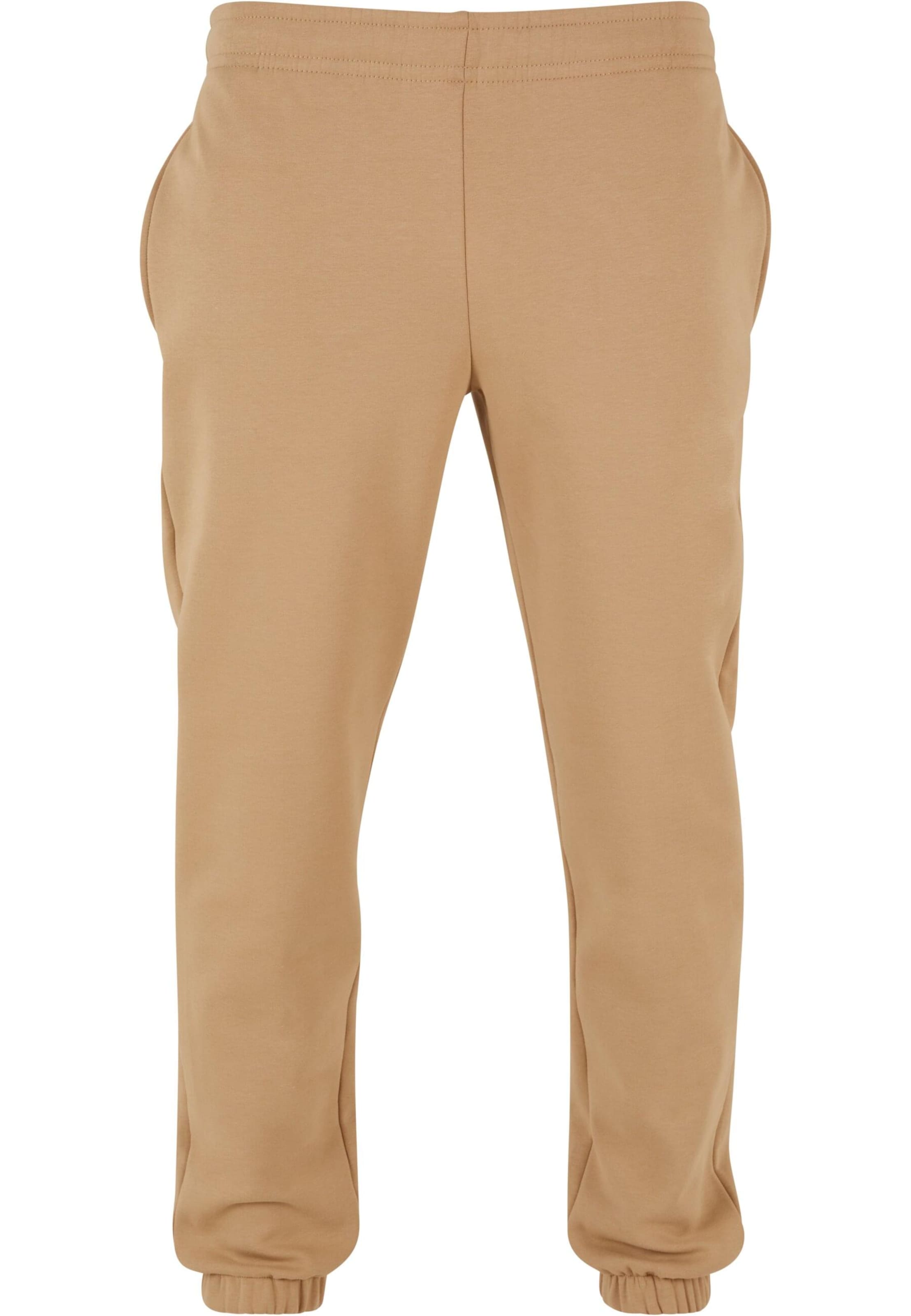 Urban Classics Trousers in Beige: front