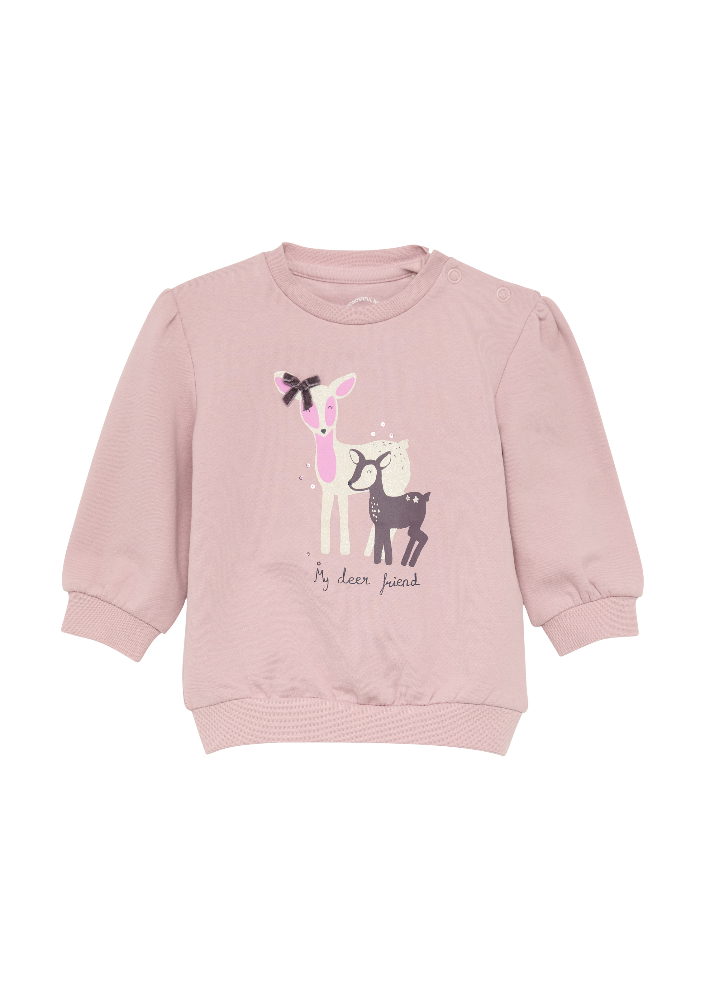 Sweat-shirt s.Oliver en rose : devant