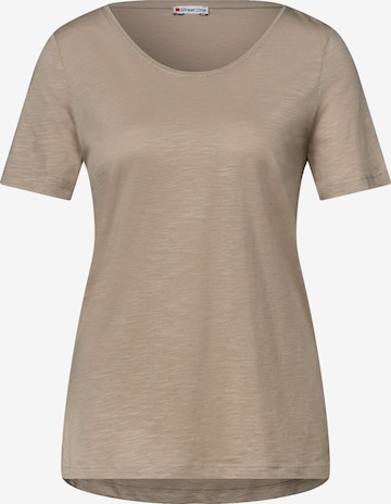 STREET ONE T-Shirt in Beige: Vorderseite