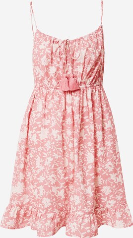River Island Καλοκαιρινό φόρεμα σε ροζ: μπροστά