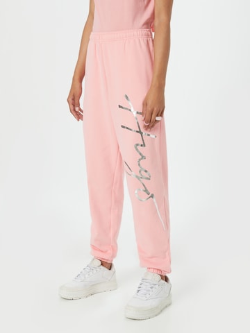 HUGO Zúžený Kalhoty – pink: přední strana