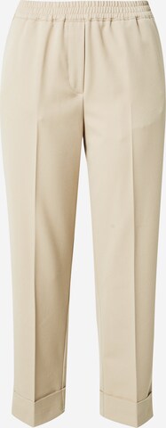 Someday Regular Pleated Pants 'Culane' in Beige: front
