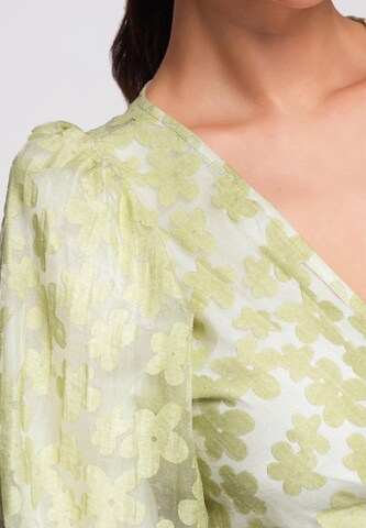 Ombre Blouse in Green