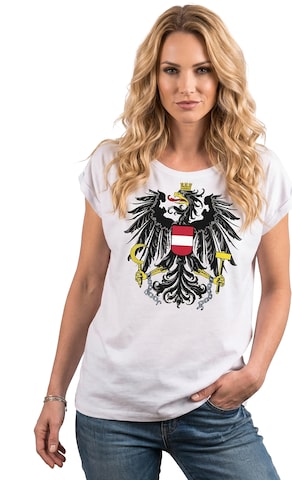 MAKAYA Shirt 'AT-Adler' in White: front