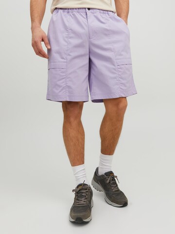 Loosefit Pantalon 'Water' JACK & JONES en violet : devant