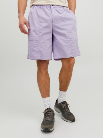 JACK & JONES Loose fit Pants 'Water' in Purple: front