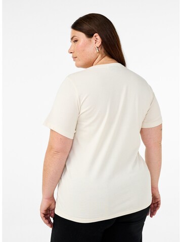Zizzi Shirt 'EROSA' in Beige
