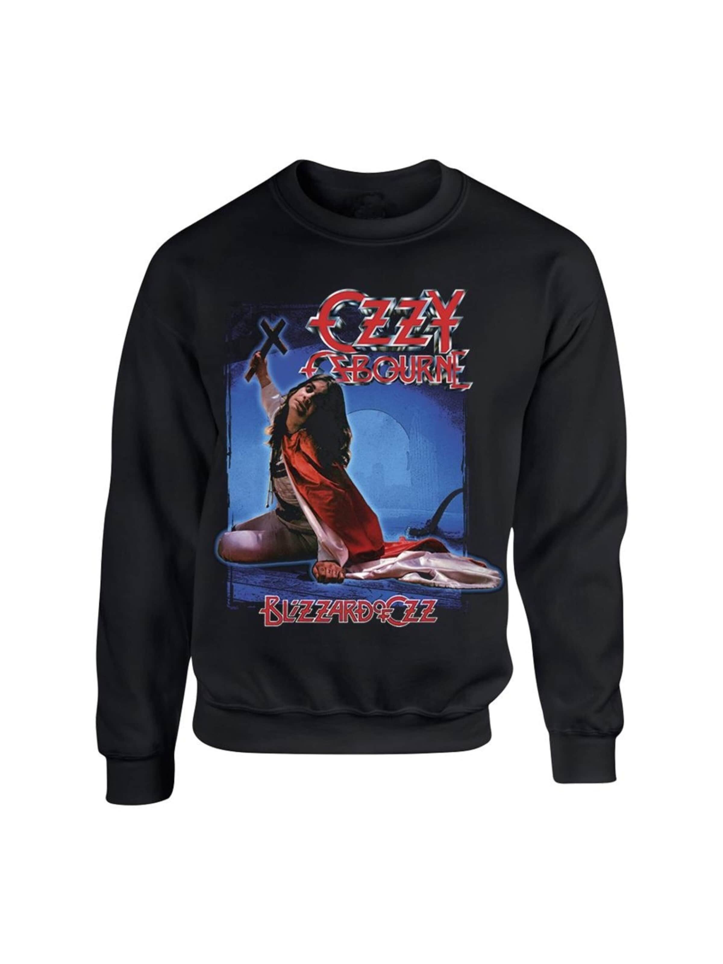 Sweat-shirt 'Ozzy Osbourne Blizzard of Ozz' Rockshirts en noir : devant