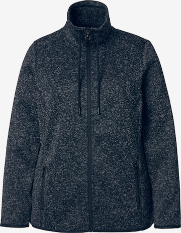 Veste en polaire Ulla Popken en noir : devant