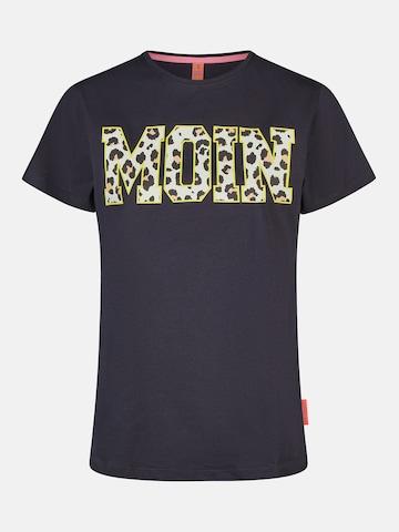 salzhaut Shirt 'Steentje - Moin' in Blauw: voorkant