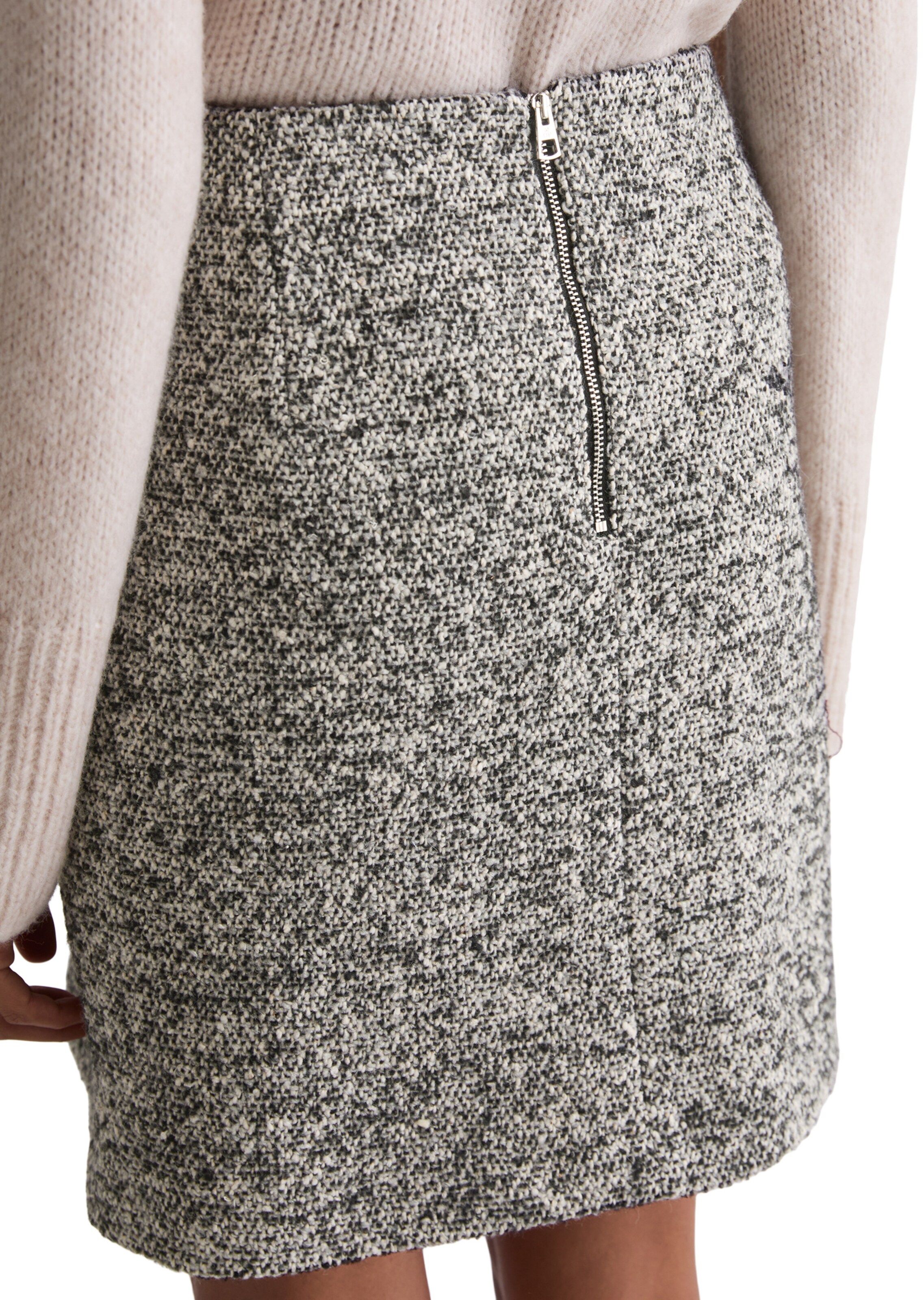 Marc O'Polo Rok 'Bouclé' in Grijs