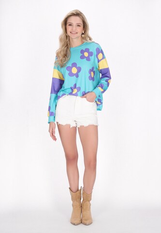 IZIA - Sweatshirt 'Fashion Look' em azul