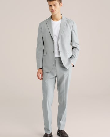 WE Fashion Slimfit Bukser med fals i grå