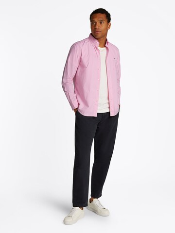 TOMMY HILFIGER Regular fit Overhemd 'Flex' in Roze