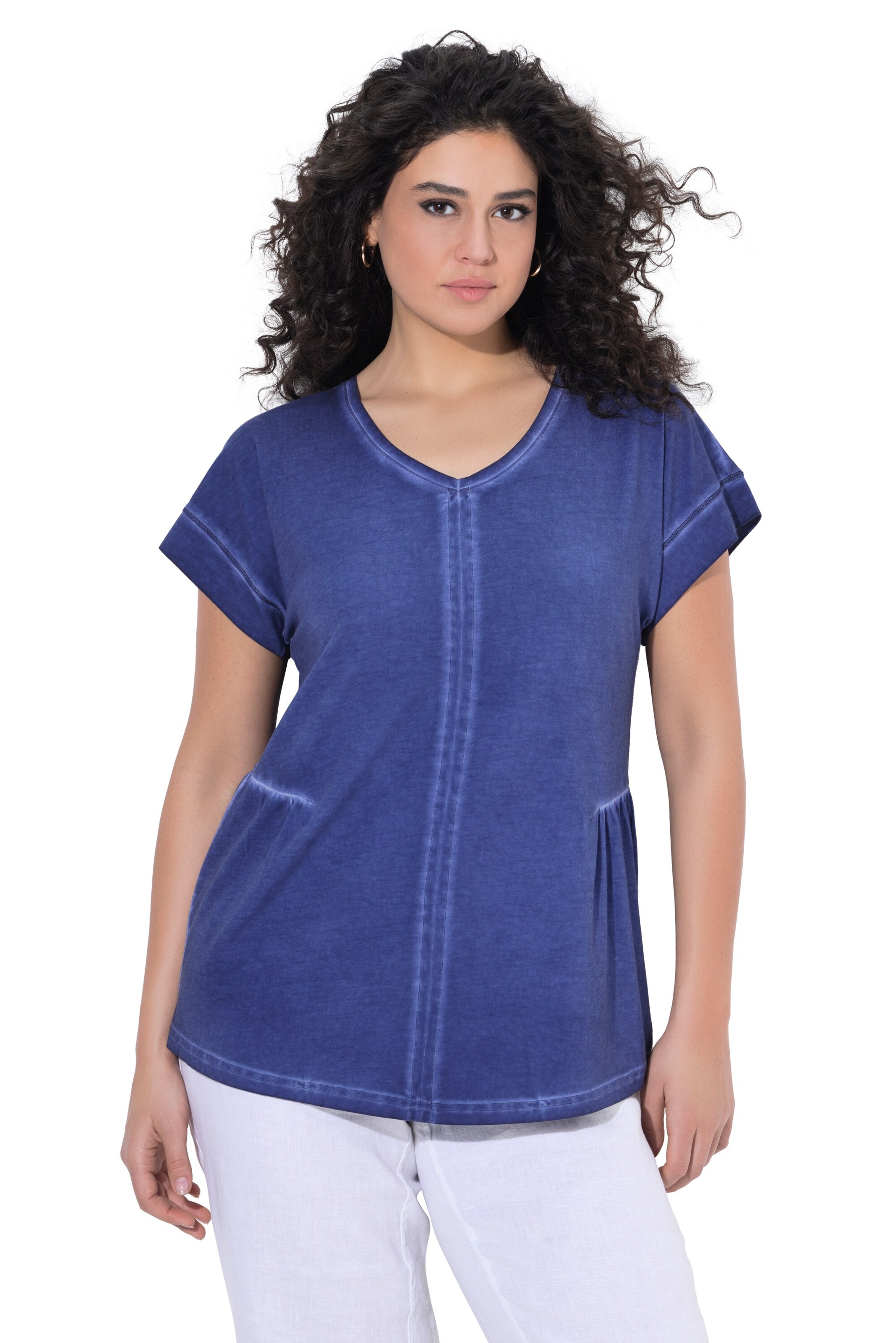 Ulla Popken Shirt in Blauw: voorkant