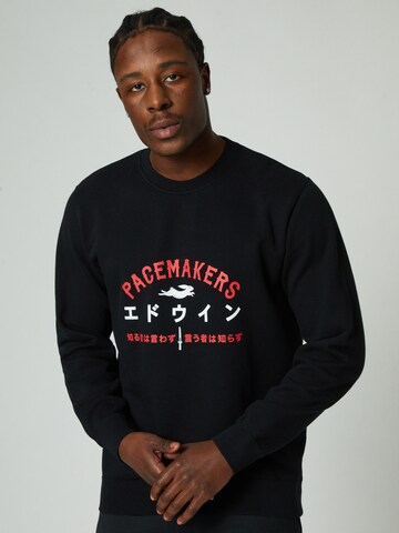 Pacemaker Sweatshirt 'TRUTH' in Zwart: voorkant