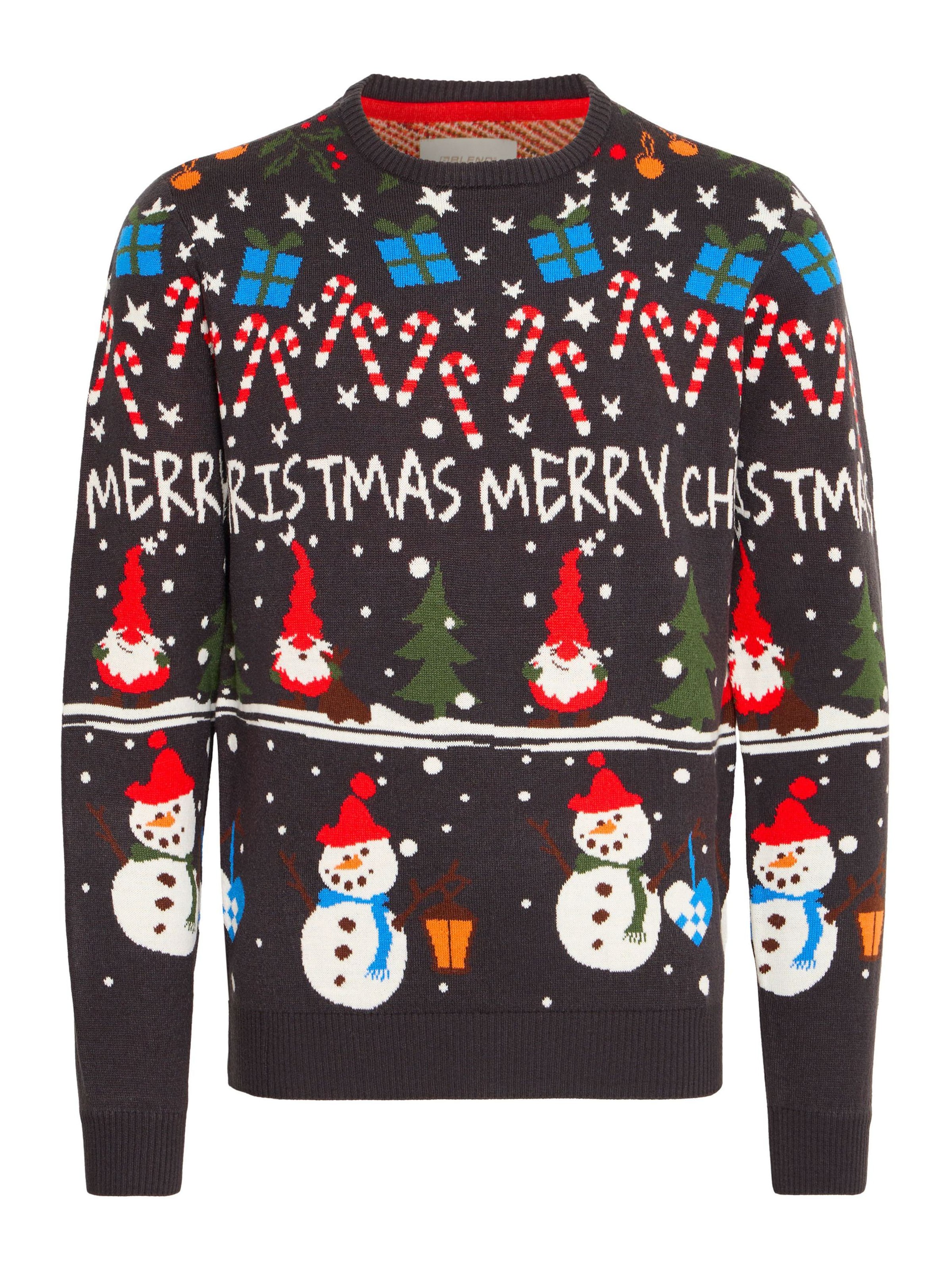 BLEND Trui 'Christian' in Blauw: voorkant