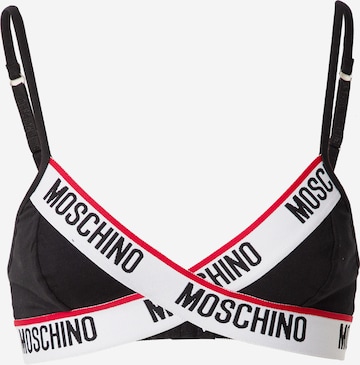 Moschino Underwear Trójkąt Biustonosz w kolorze czarny: przód