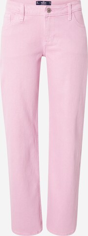 HOLLISTER Normalny krój Jeansy w kolorze różowy: przód