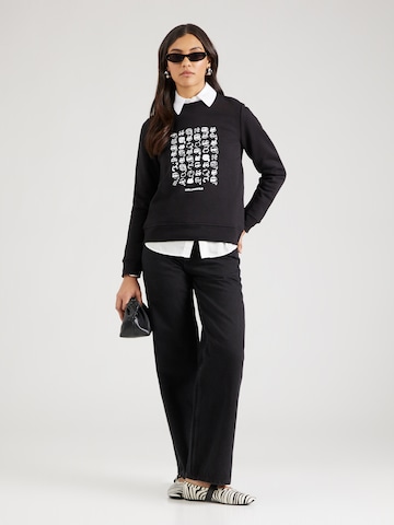 Sweat-shirt 'IKON' Karl Lagerfeld en noir