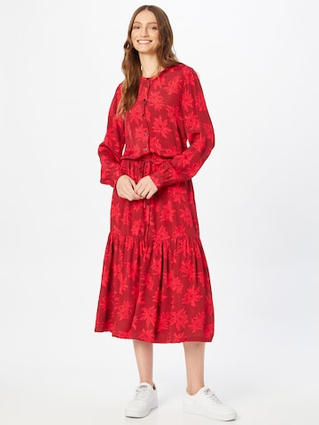 TOMMY HILFIGERKošulja haljina - crvena boja: prednji dio