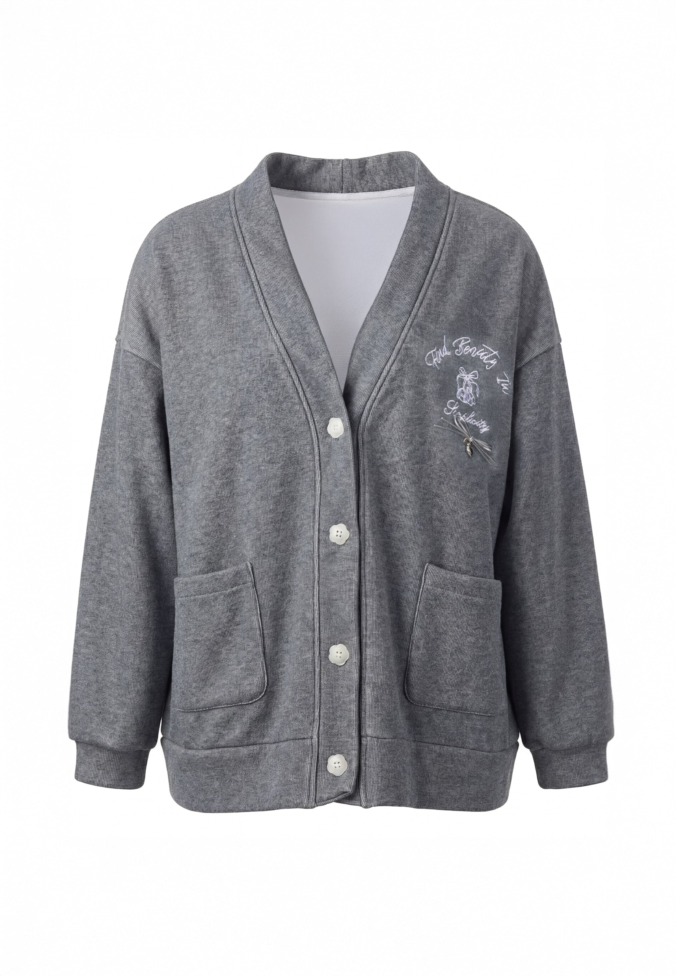 usha BLUE LABEL - Sudadera con cremallera en gris: frente
