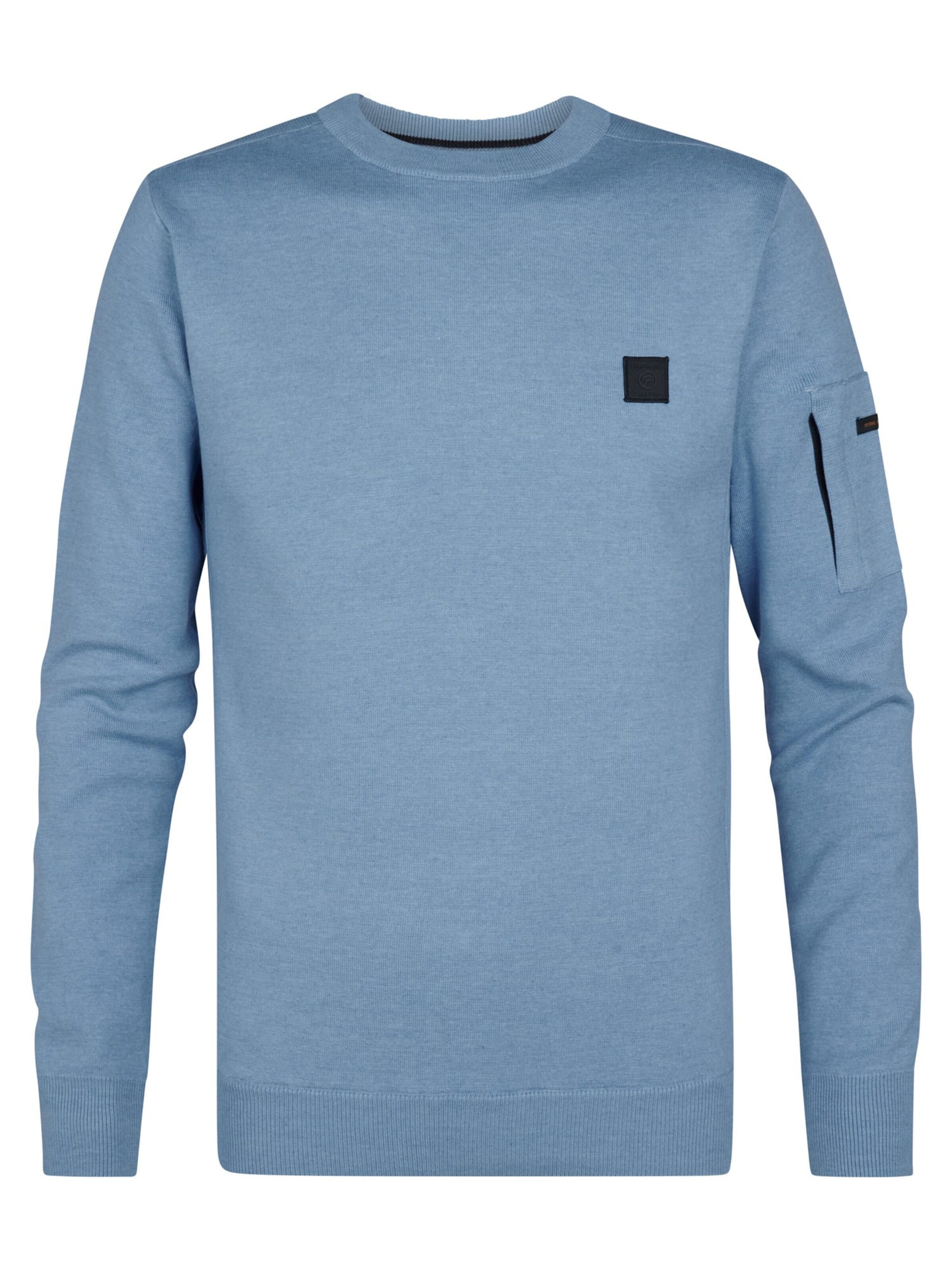 PETROL INDUSTRIES MEN Sweater in Blue: front