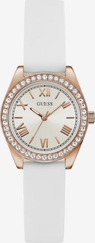 Orologio analogico 'LUNA' di GUESS in bianco: frontale
