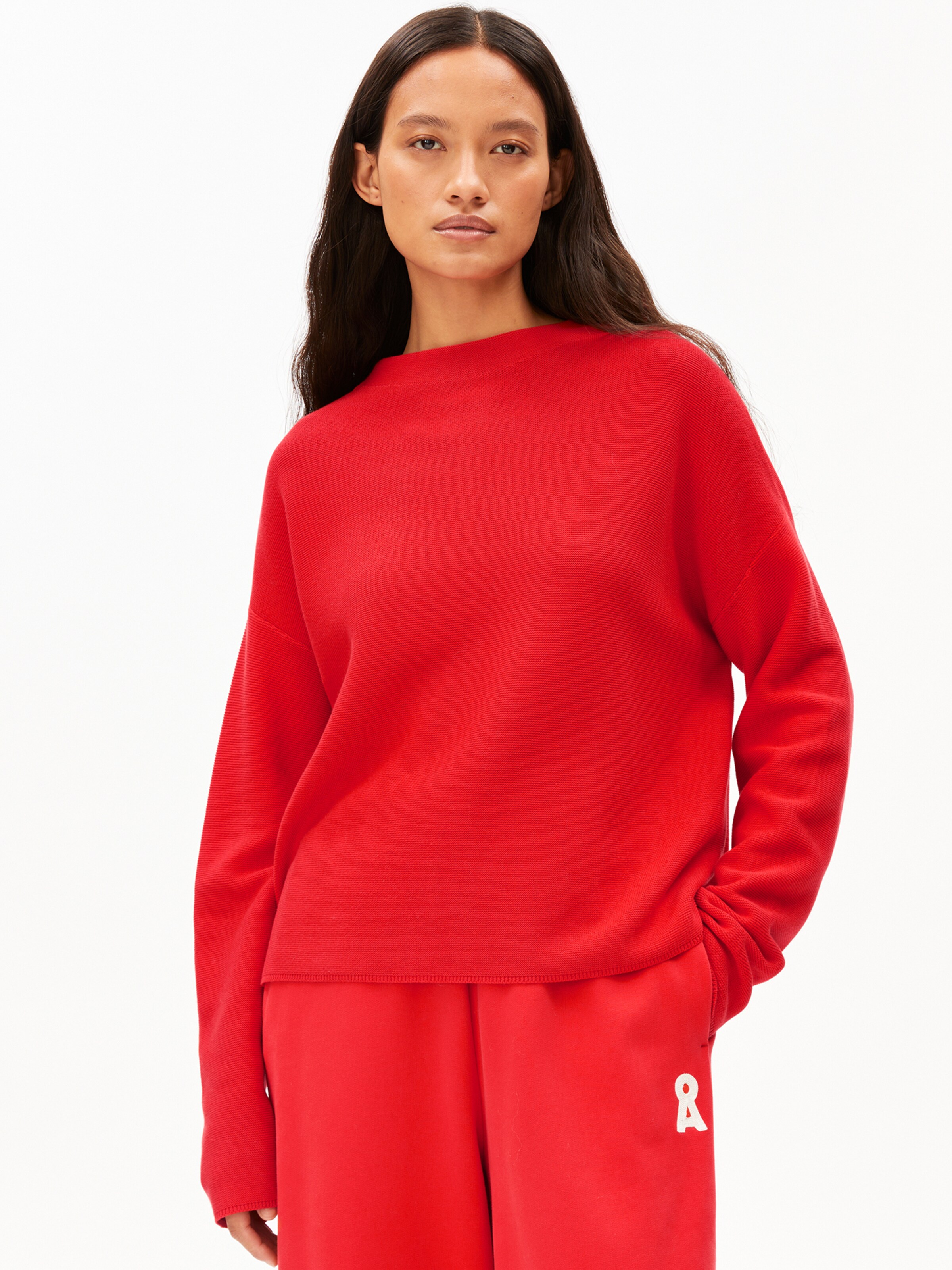 ARMEDANGELS Sweater in Red: front