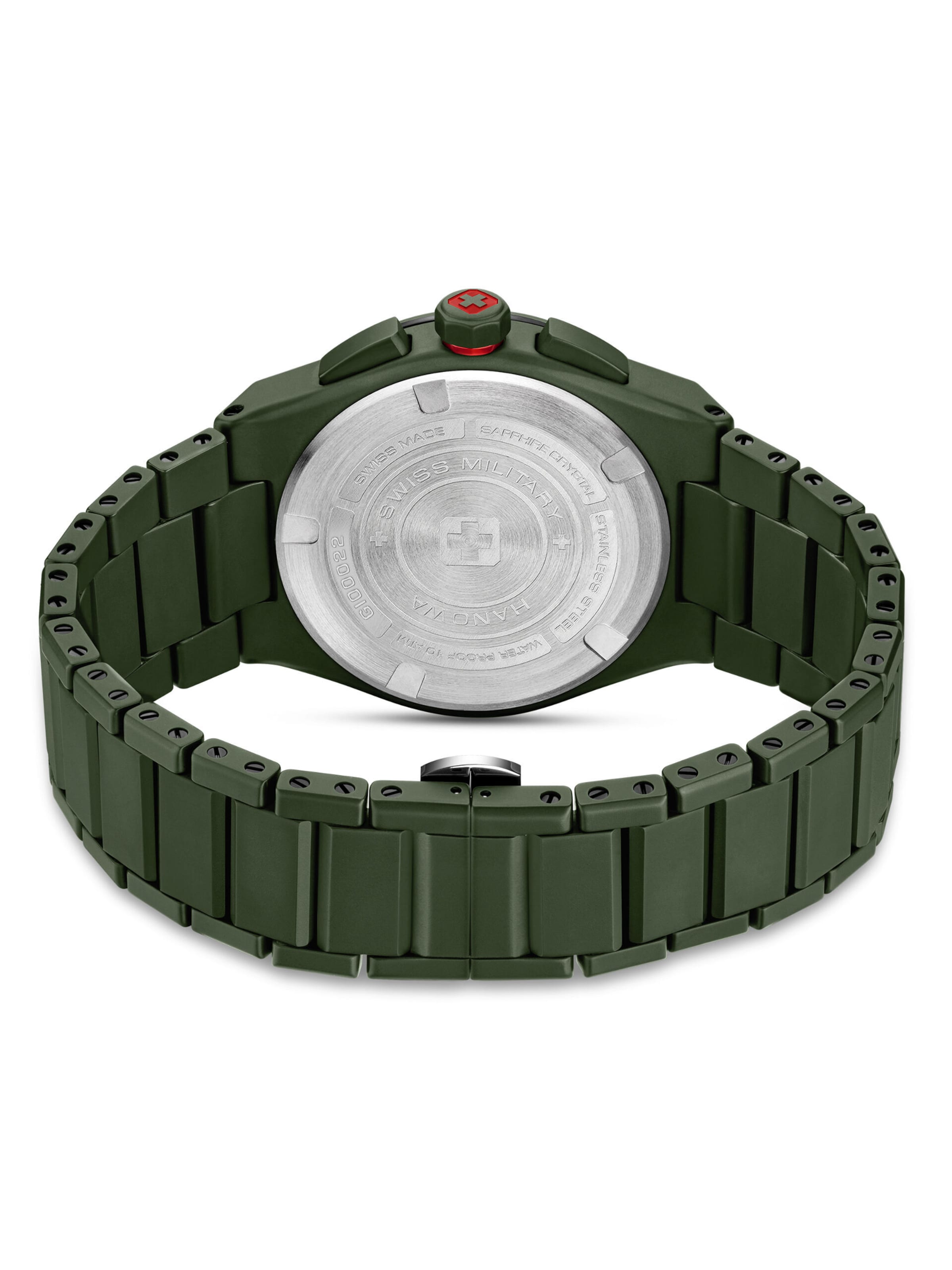 SWISS MILITARY HANOWA Analog watch 'Sidewinder Ceramic' in Green