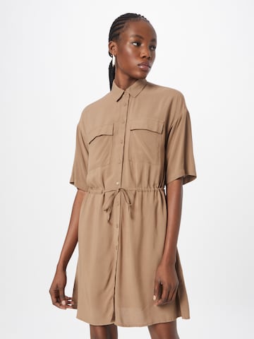 OVS Shirt Dress in Brown: front