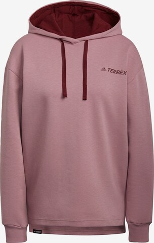 ADIDAS TERREX Sports sweatshirt in Purple: front